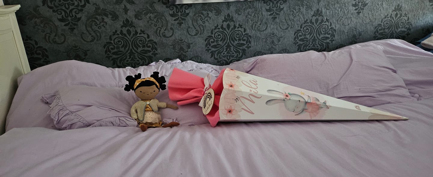 Customer photo review of Personalisierte Schultüte mit Namen - Hase