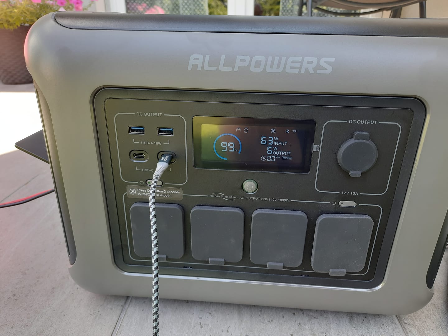 Customer photo review of ALLPOWERS R1500 Portable Power Station 1800W 1152Wh LiFeP04 Battery