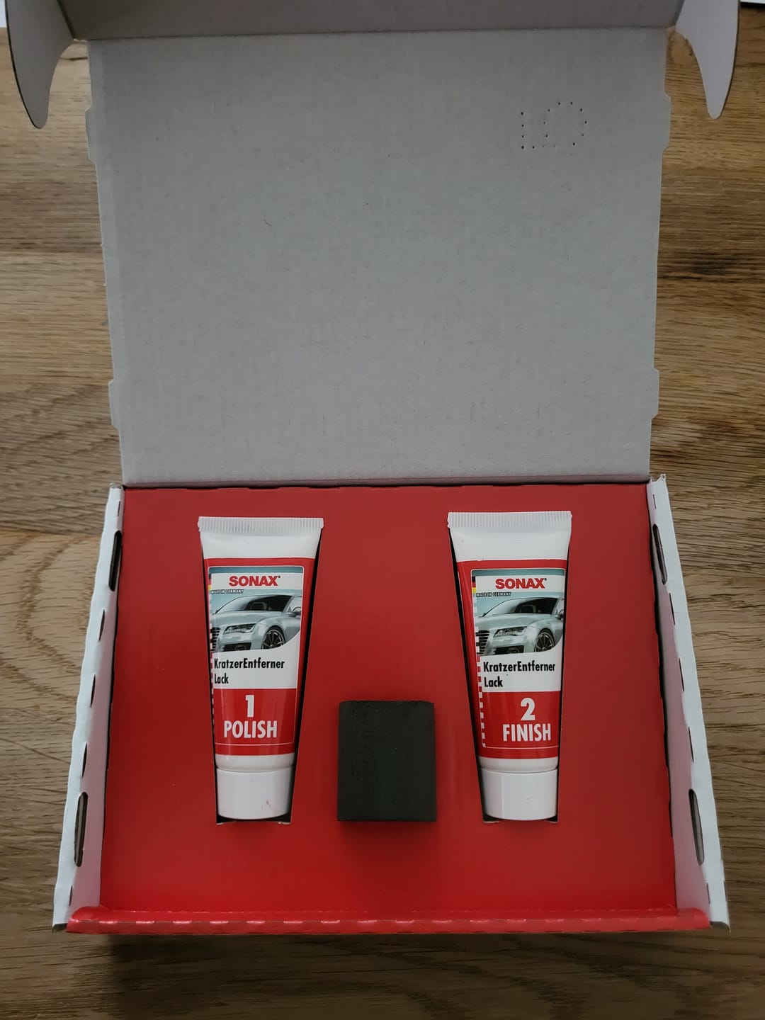 Customer photo review of SONAX KratzerEntferner Lack AktionsSet