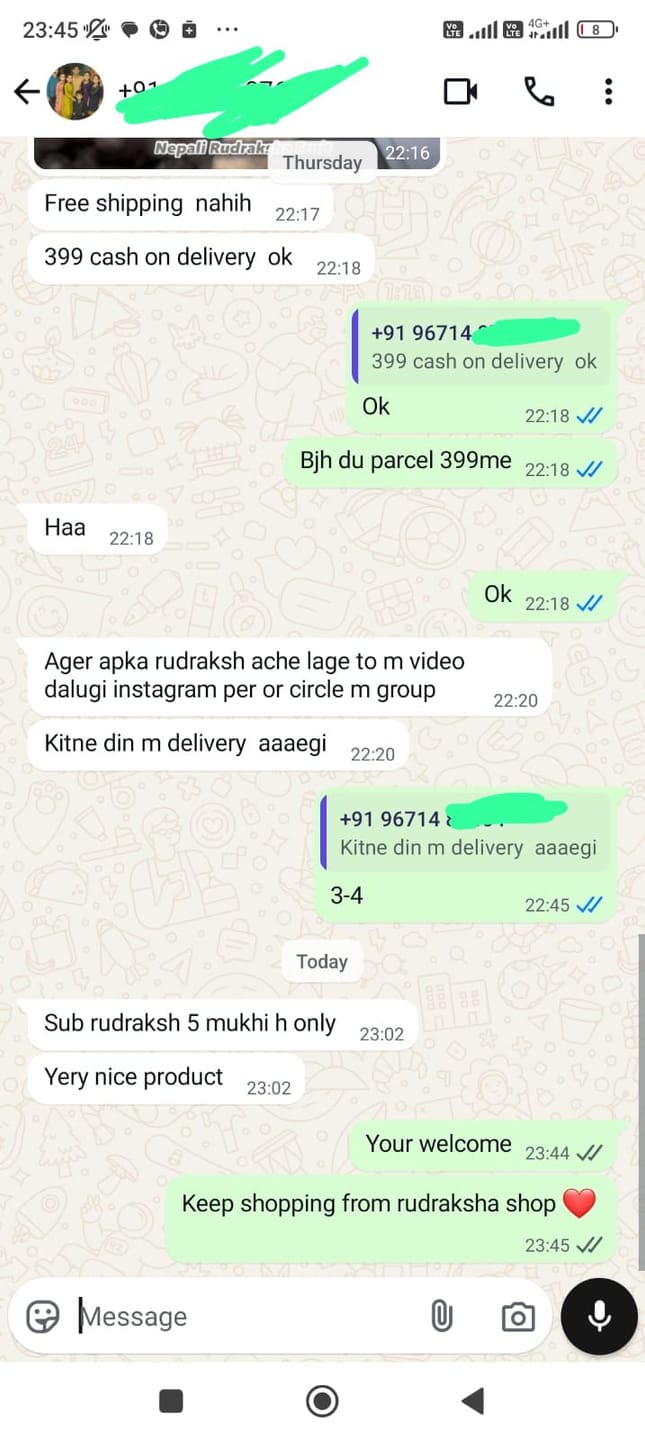 Customer photo review of Original Raw Nepal Rudraksha Fruit (Only Prepaid Order)