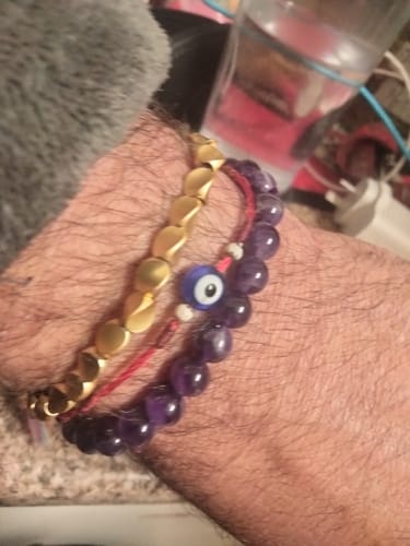 Customer photo review of Tibetan Bracelet of Fortune