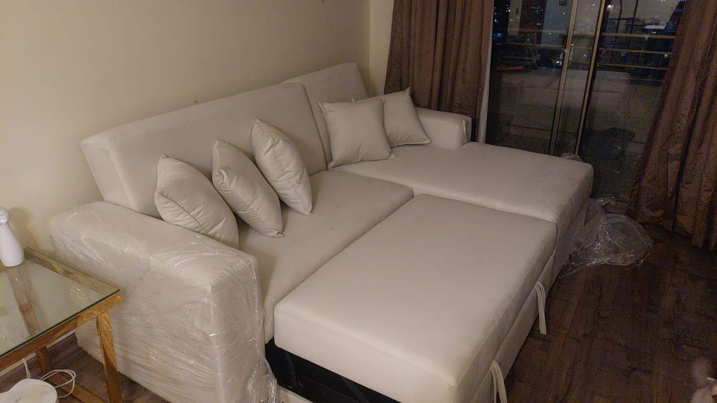 Customer photo review of Sofá en L Cama Baúl Paris