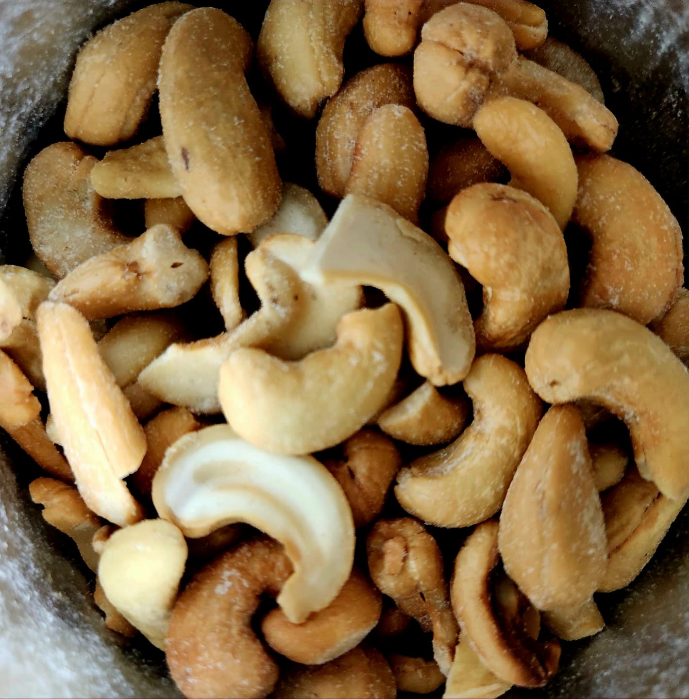 Customer photo review of Jumbo Salted Cashews