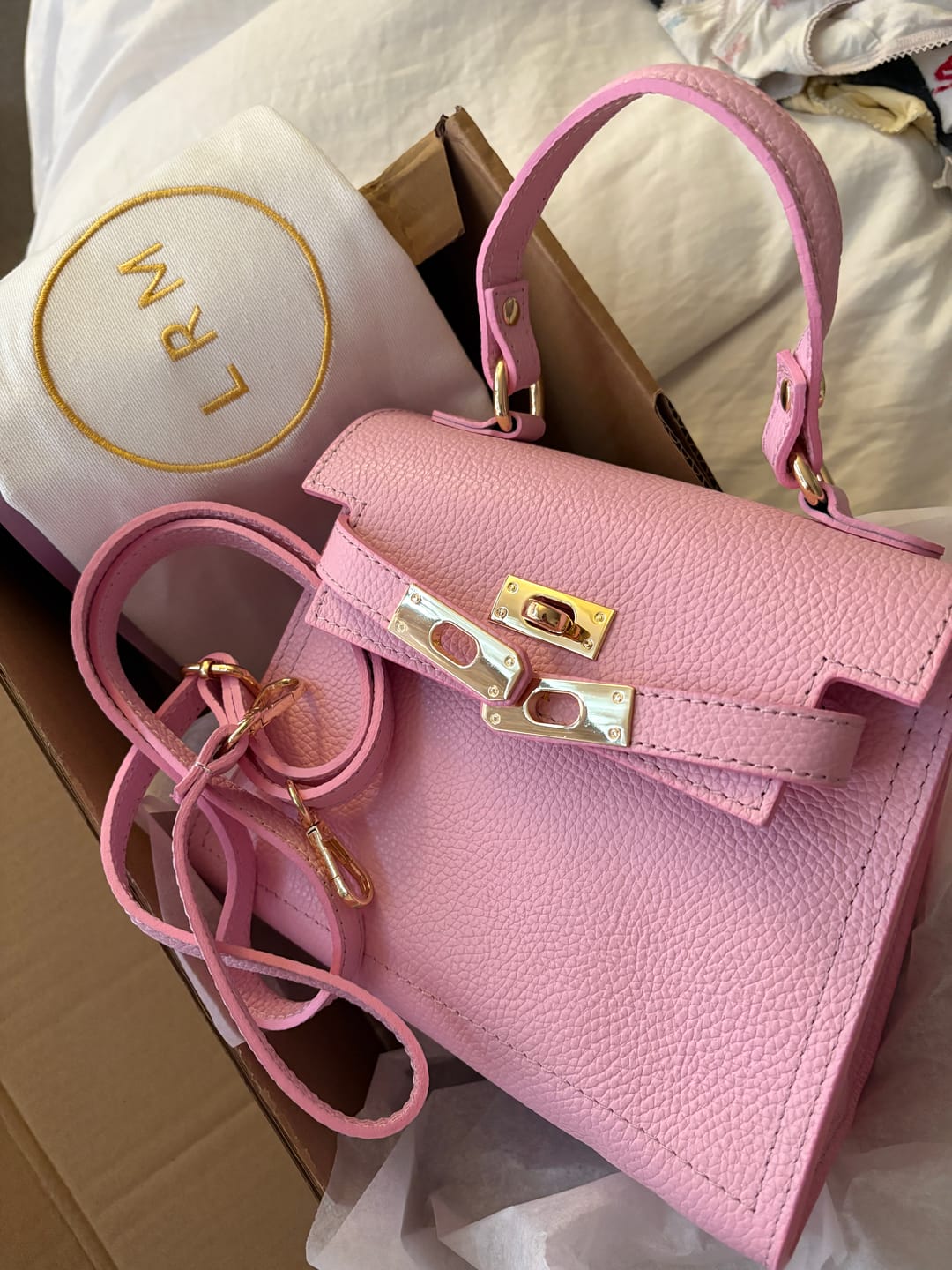 Customer photo review of Polly Top Handle Bag