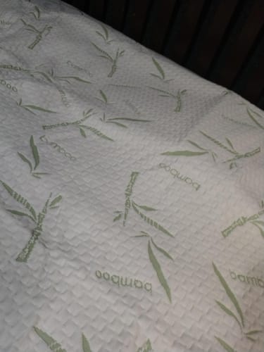 Customer photo review of NuvoDreams™ Waterproof Bamboo Mattress Protector