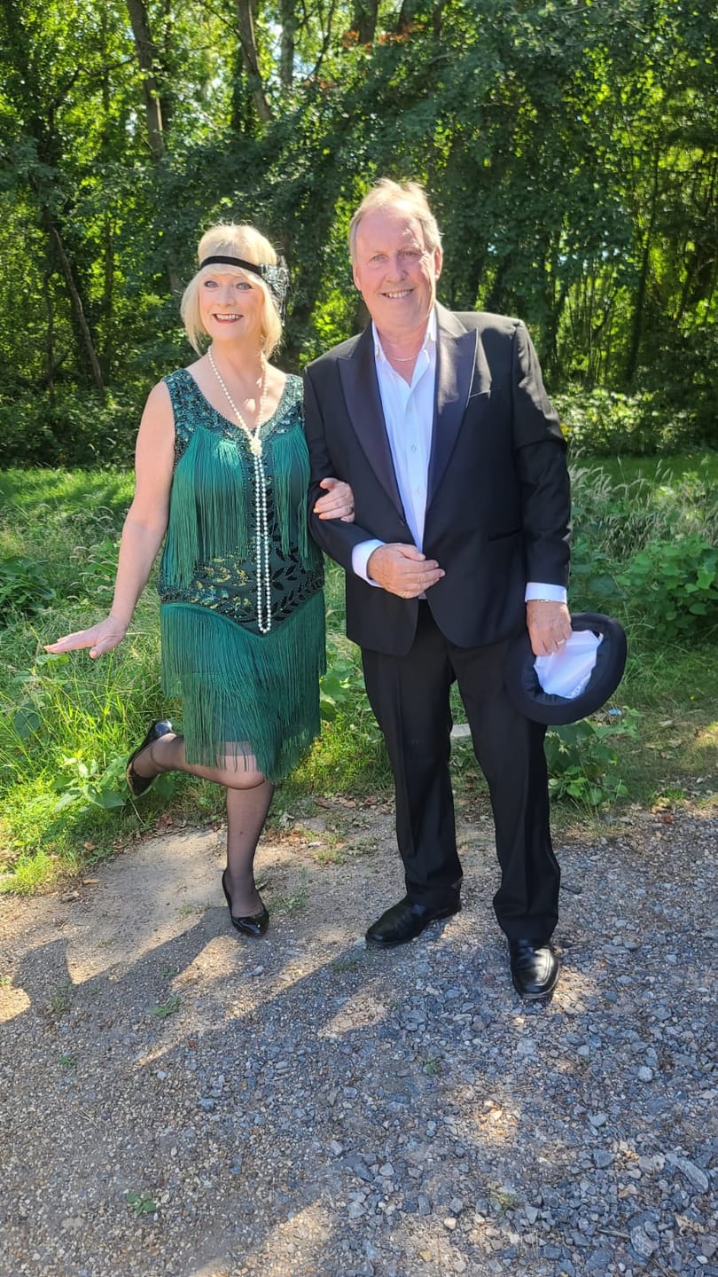 Customer photo review of Aletta Plus Size Flapper Dress - Green