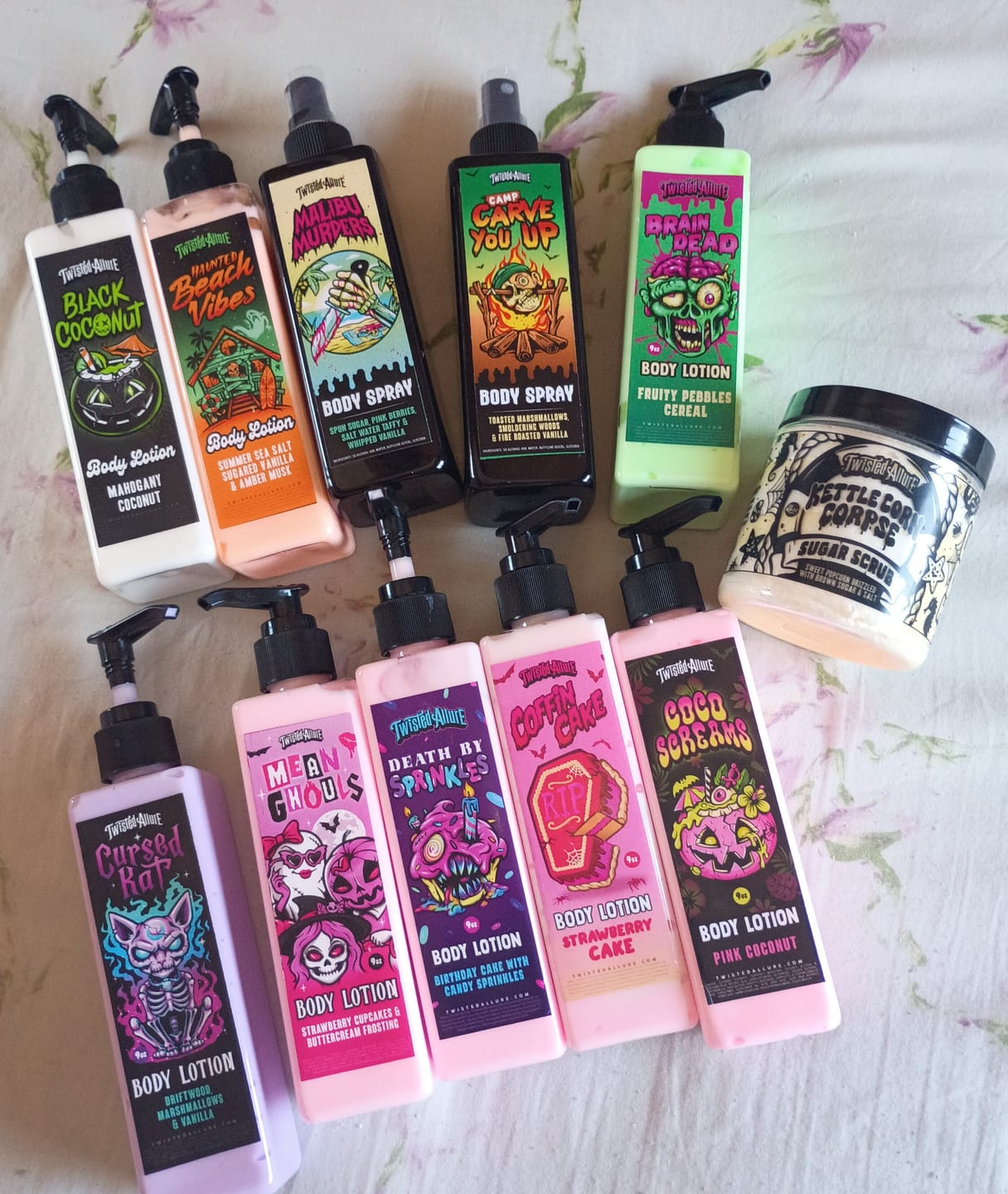 Customer photo review of Coffin Cake Body Lotion