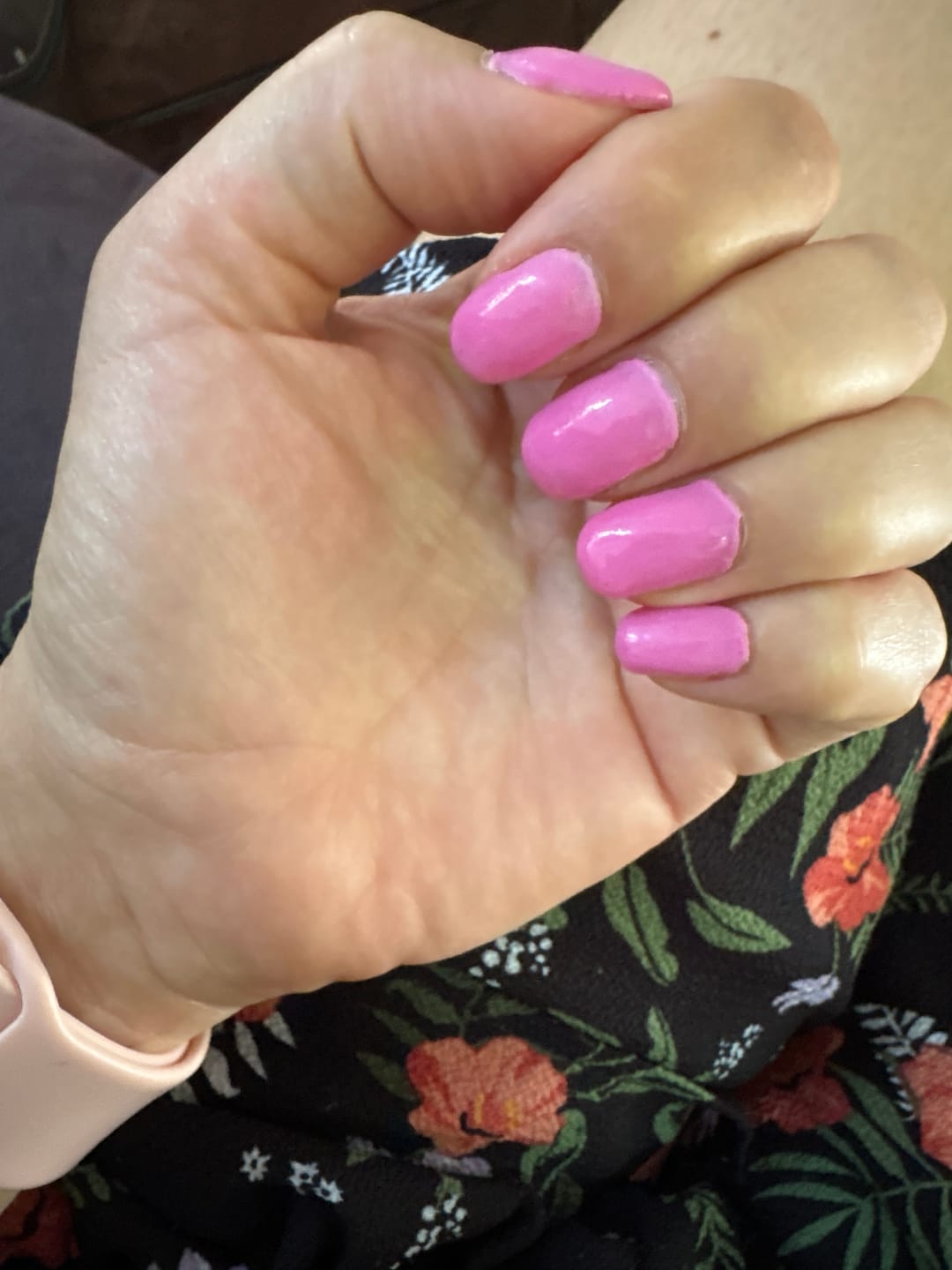Customer photo review of Persian Pink Dipping Powder