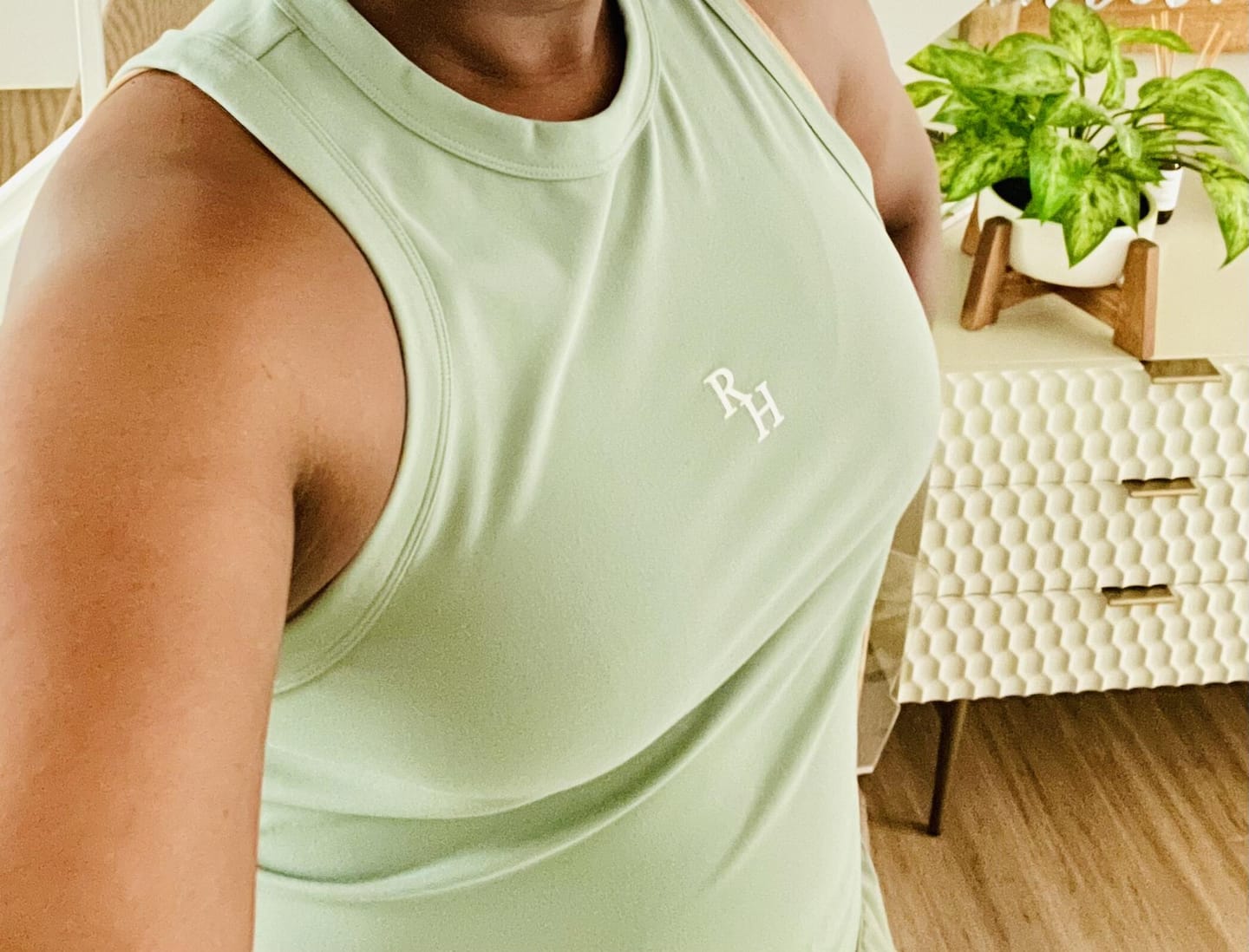 Customer photo review of Serena Tank in Mineral