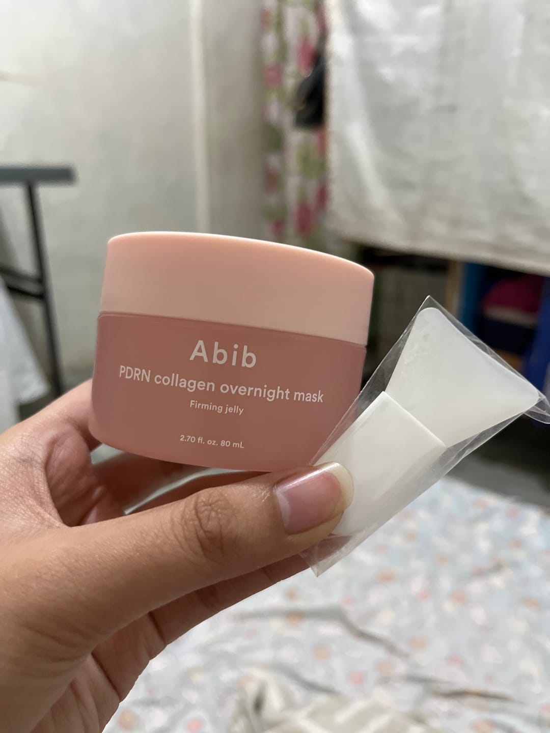 Customer photo review of PDRN collagen overnight mask Firming jelly