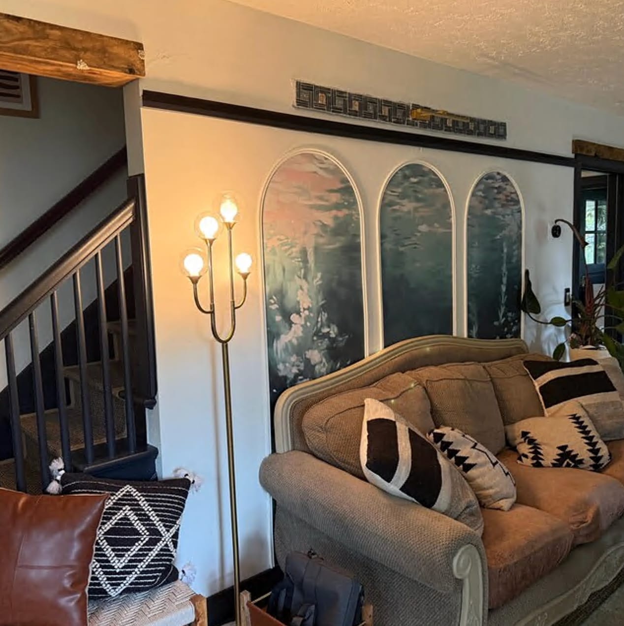 Customer photo review of Dark Turquoise Underwater Wallpaper, Mystic Ocean Wall Mural, Dark Green Peel and Stick Corals Wall Mural