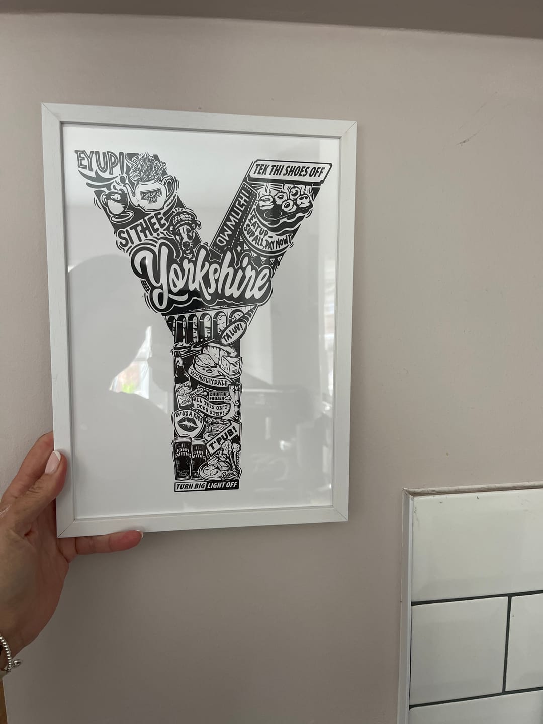 Customer photo review of Y for Yorkshire - Print