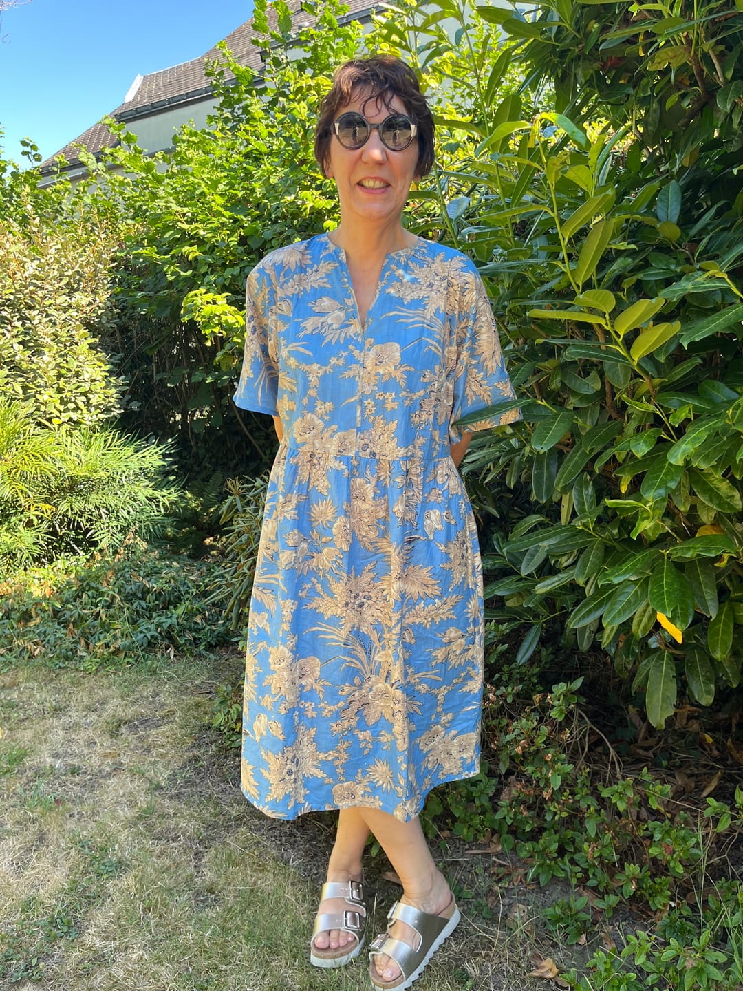 Customer photo review of Robe Capucine - imprimé "Ciel vibrant"