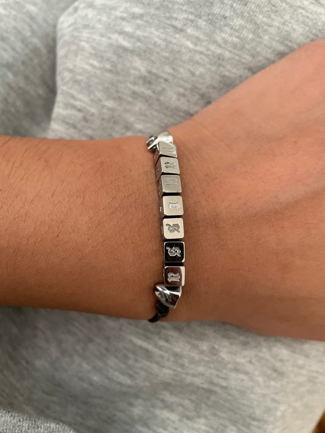 Customer photo review of CUSTOMIZABLE FRIENDSHIP BRACELET