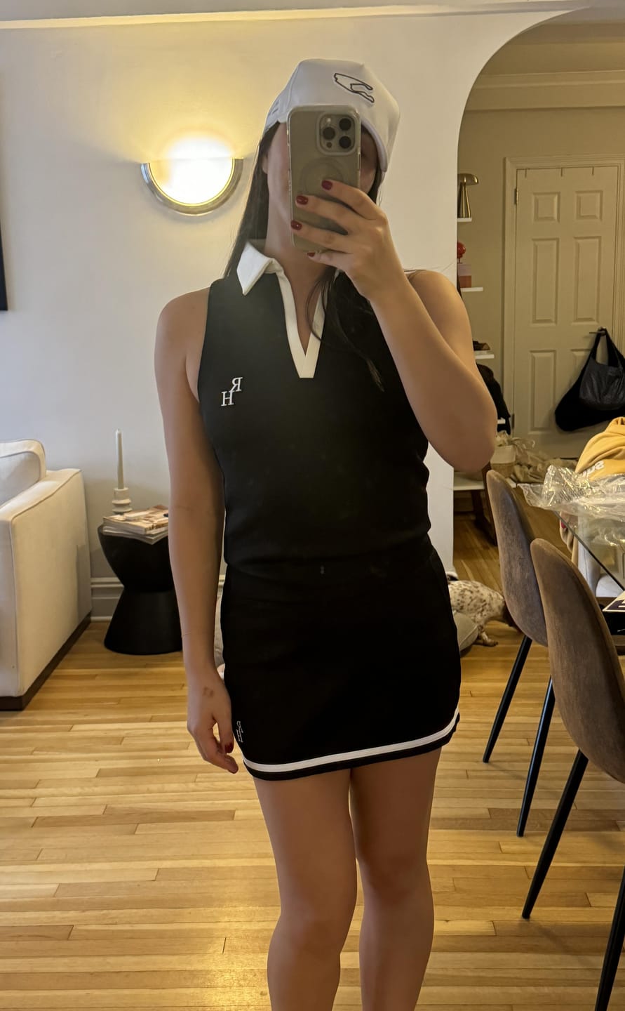 Customer photo review of Brooke Golf Skirt in Black