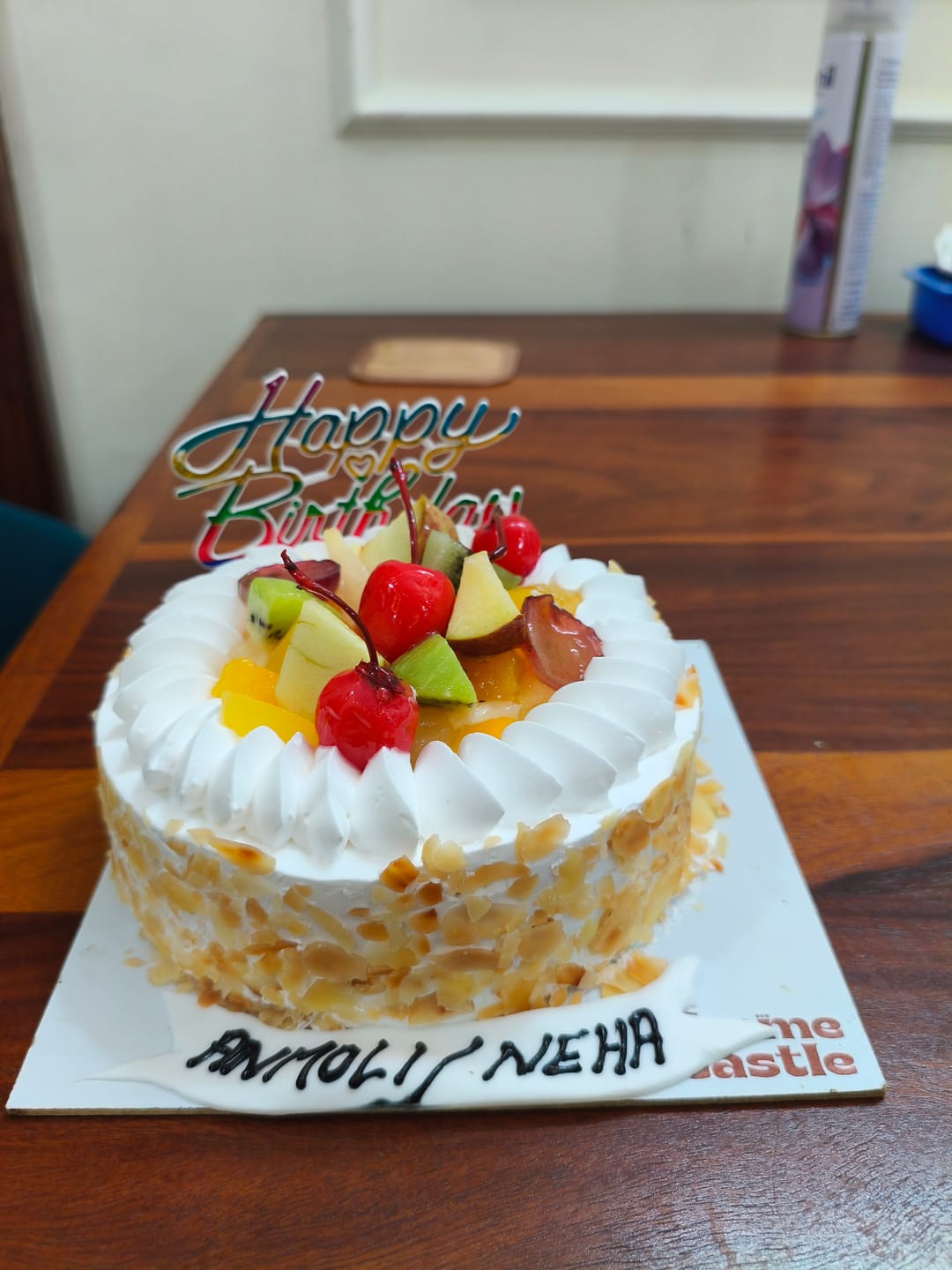 Customer photo review of Fresh Fruit Cake