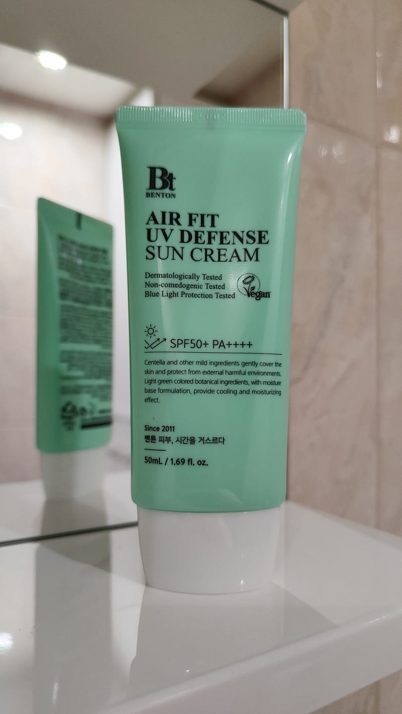 Customer photo review of Saules aizsargkrēms BENTON Air Fit UV Defense Sun