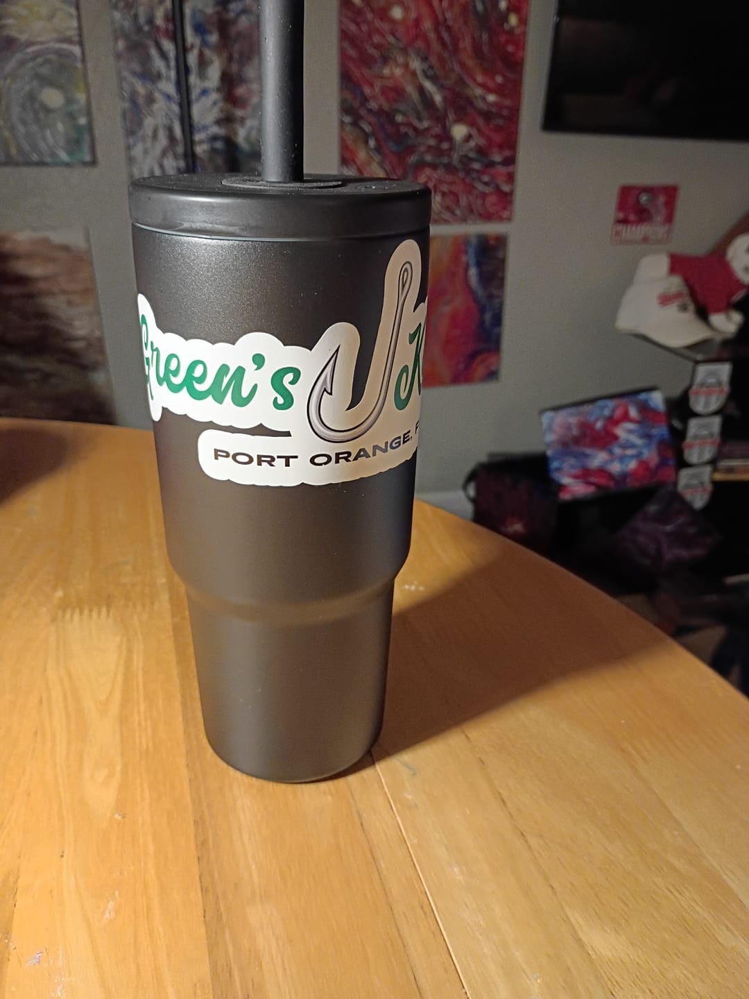 Customer photo review of Custom Kiss-Cut Boat Stickers