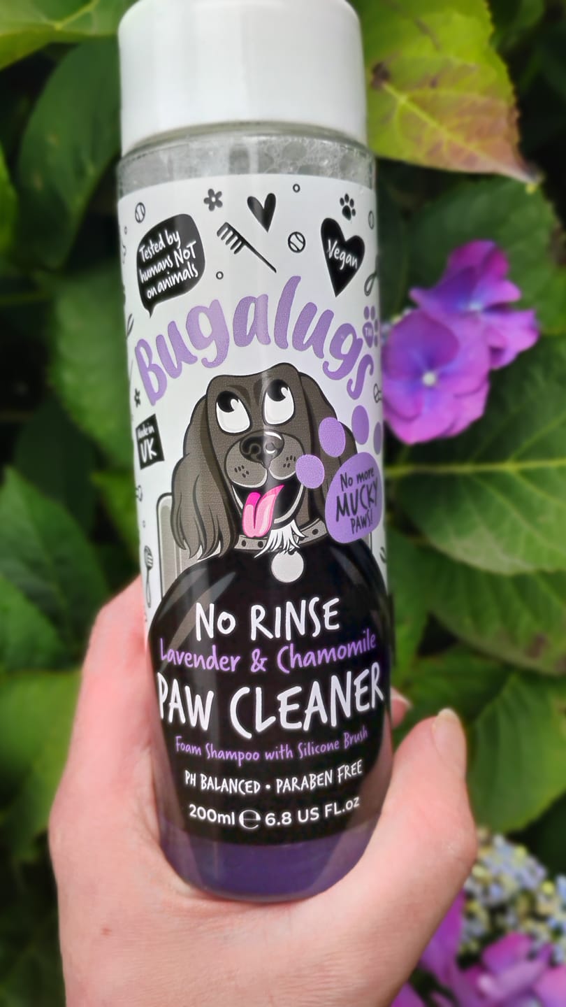 Customer photo review of Lavender & Chamomile No Rinse Paw Cleaner for Dogs & Cats
