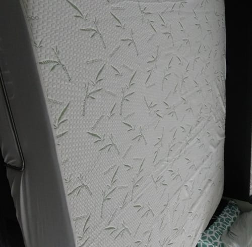 Customer photo review of NuvoDreams™ Waterproof Bamboo Mattress Protector