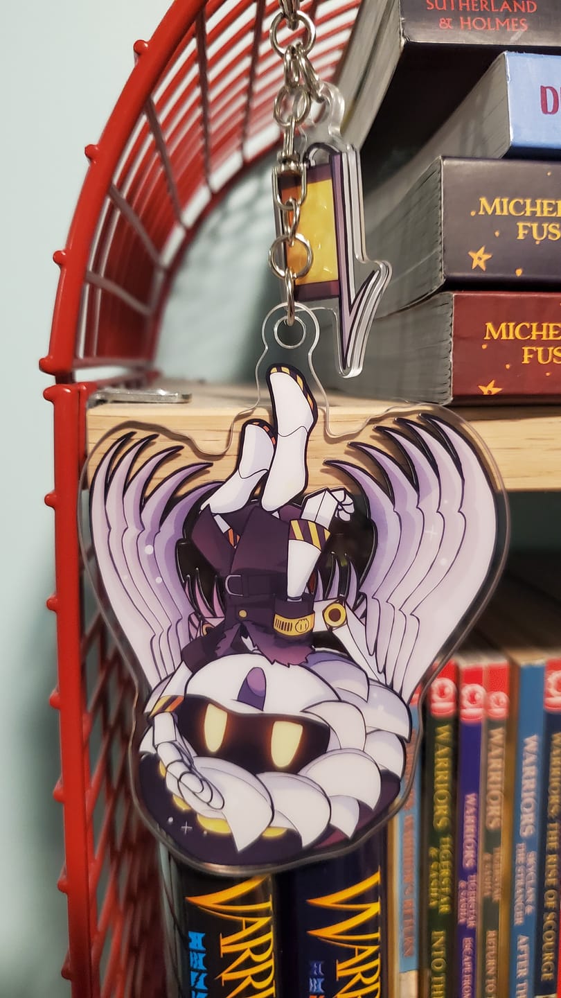 Customer photo review of N Hang Tail Keychain
