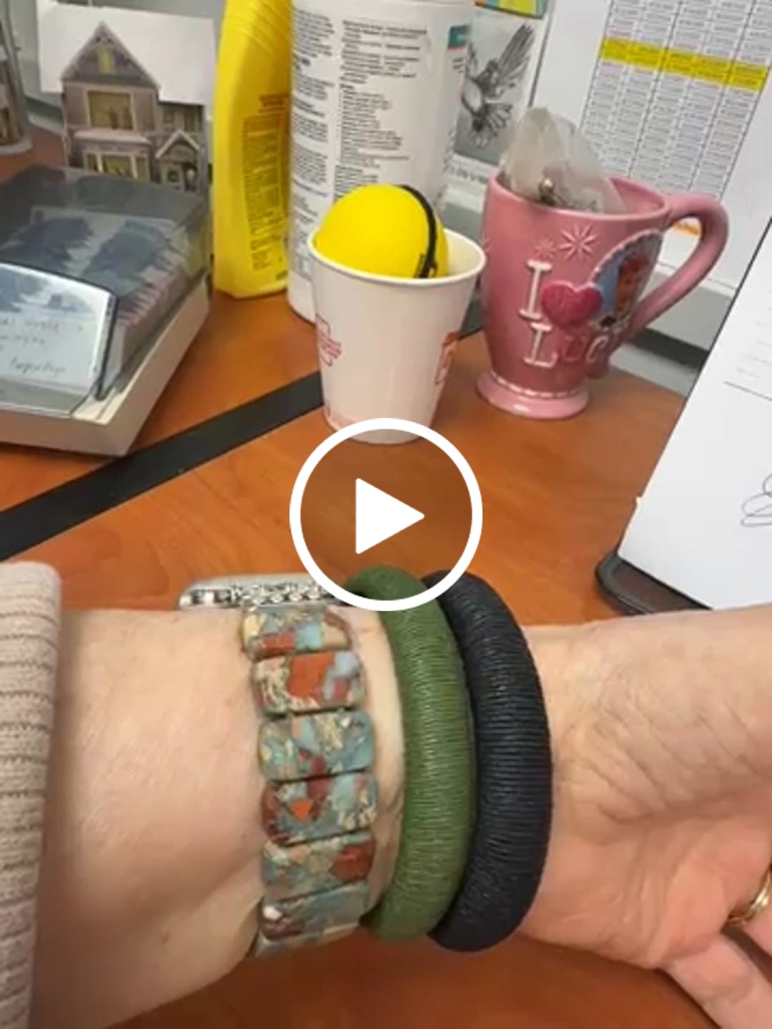 Customer video review of Earth Tibetan Jasper Stretch Apple Watch Strap