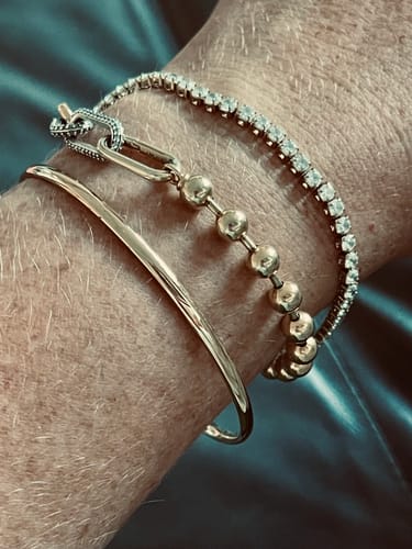 Customer photo review of Classic Gold Bangle