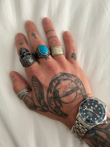 Customer photo review of Navajo Stone Ring