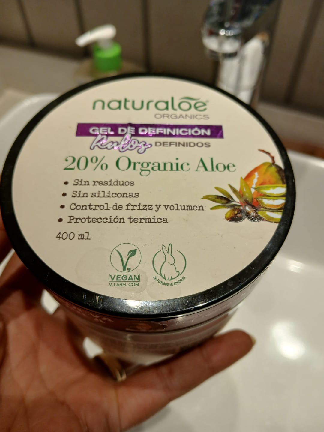 Customer photo review of Gel de Definición Rulos Definidos 400ml