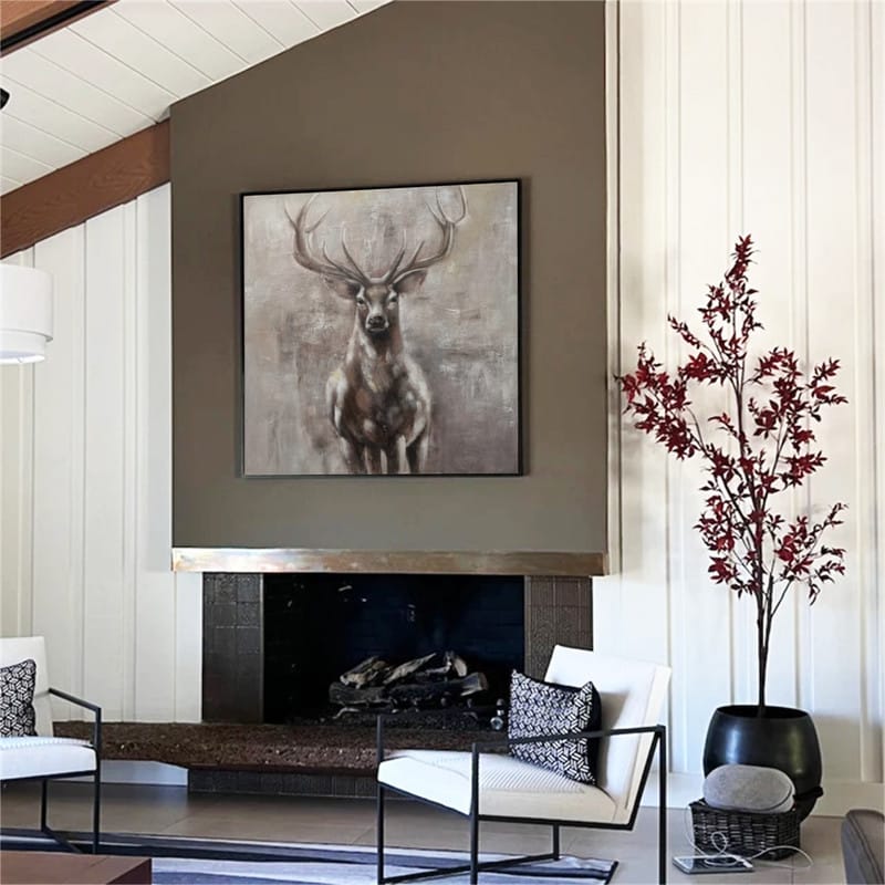 Customer photo review of Animal Canvas Art Painting #AC002