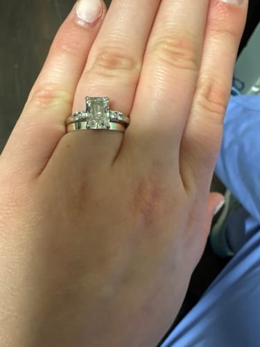 Customer photo review of Flat Band Ring