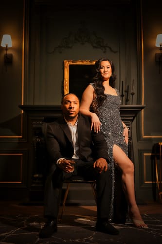 Jaycee M. review of Monroe Sequin Gown by HELSI - RENTAL image 1 out of 1