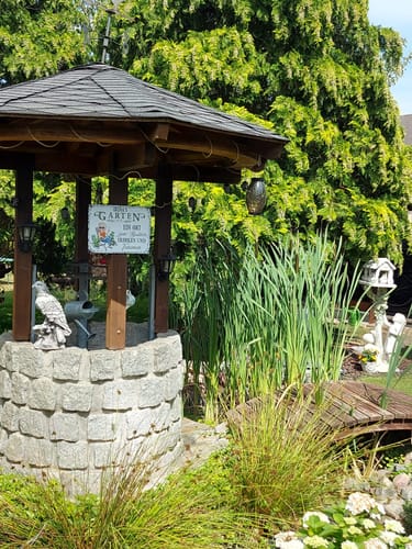 Customer photo review of Personalisiertes Gartenschild mit Namen Anpassbar