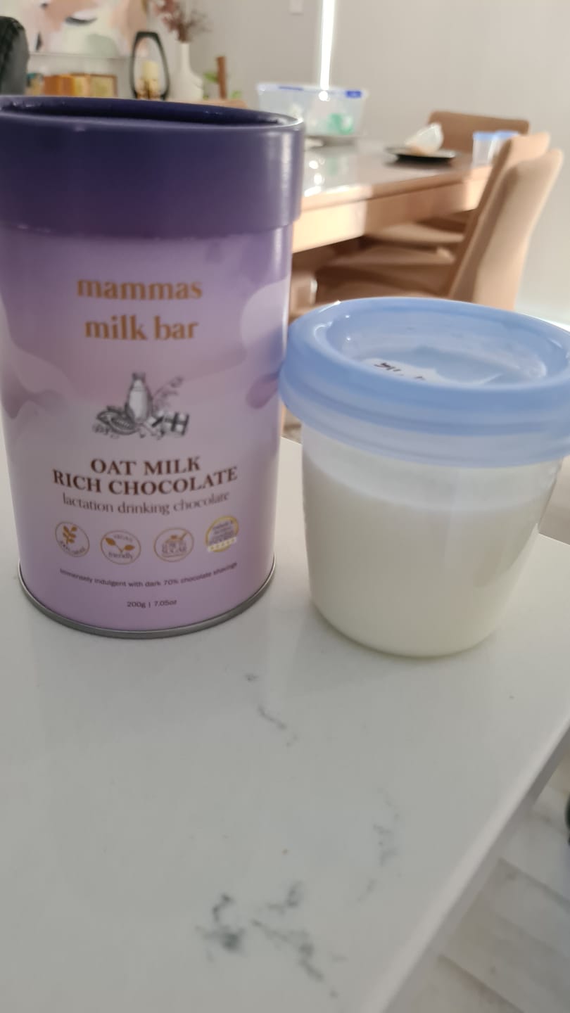 Customer photo review of *NEW* Lactation Oat Milk Rich Chocolate