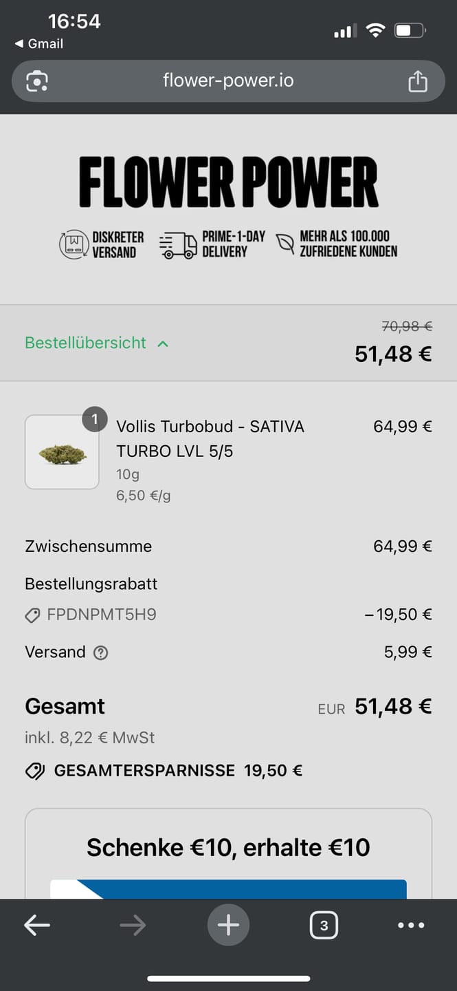 Customer photo review of Vollis Turbobud - SATIVA TURBO LVL 5/5