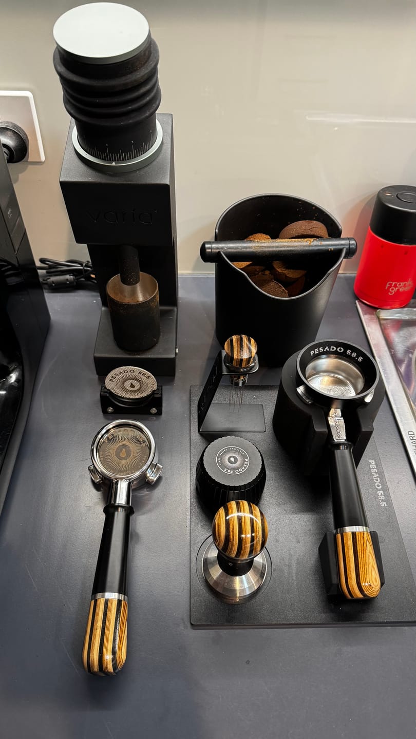 Customer photo review of Bottomless Portafilter (Hybrid)