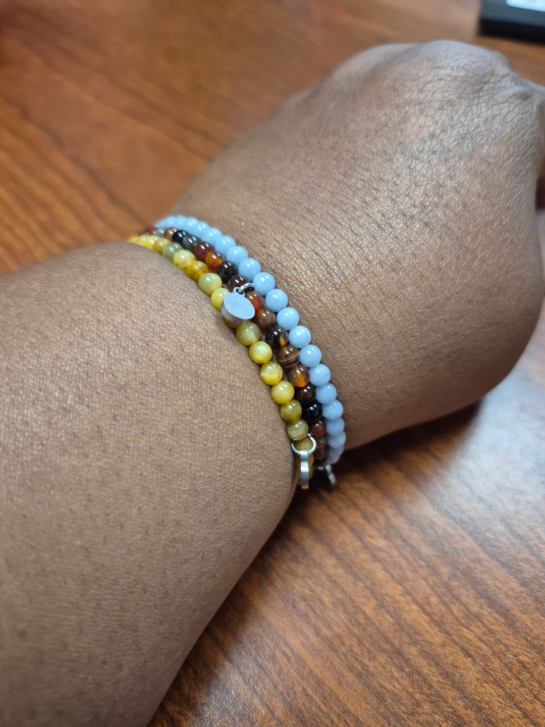 Customer photo review of Celestite Bracelet Mini