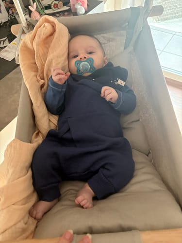 Customer photo review of Upcycling Sommereinteiler mit der Falte Marine