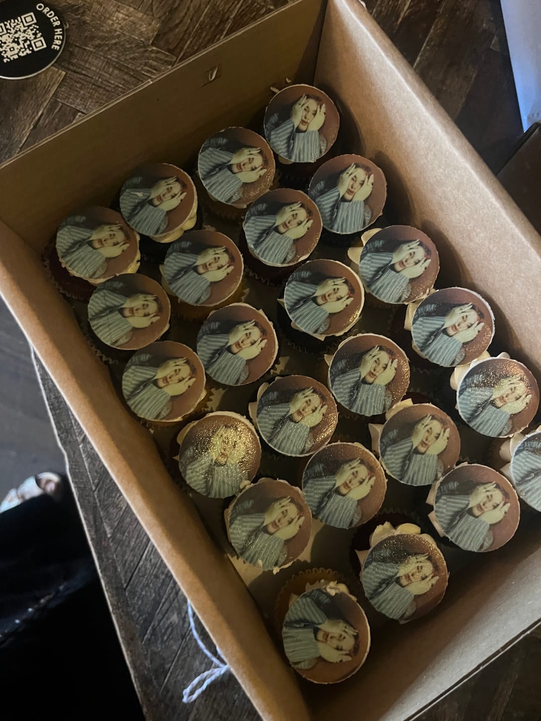 Customer photo review of Corporate Cupcakes with Logos
