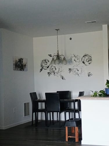 Customer photo review of Peony - Black and white