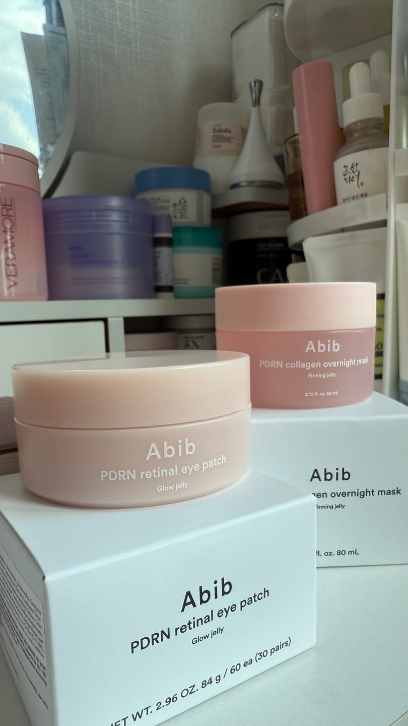 Customer photo review of PDRN retinal eye patch Glow jelly