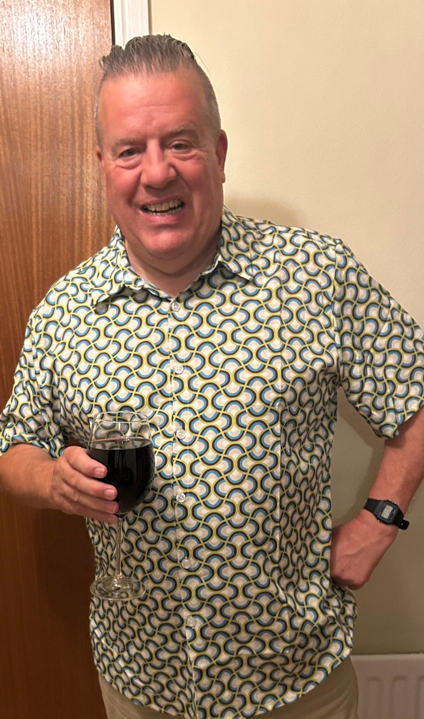 Customer photo review of Men's Green Cool Summer Beach Short Sleeve Shirt