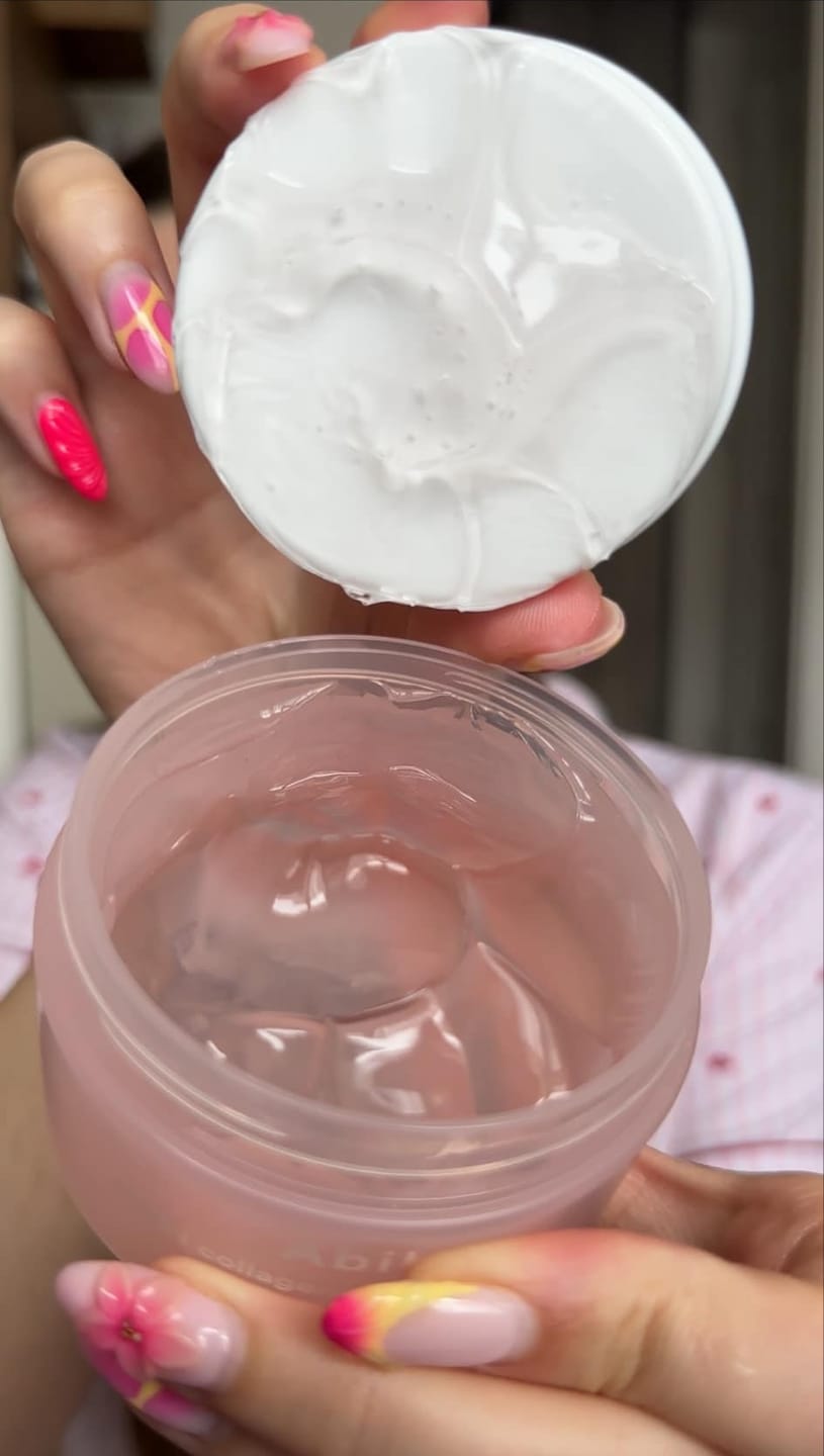 Customer photo review of PDRN collagen overnight mask Firming jelly