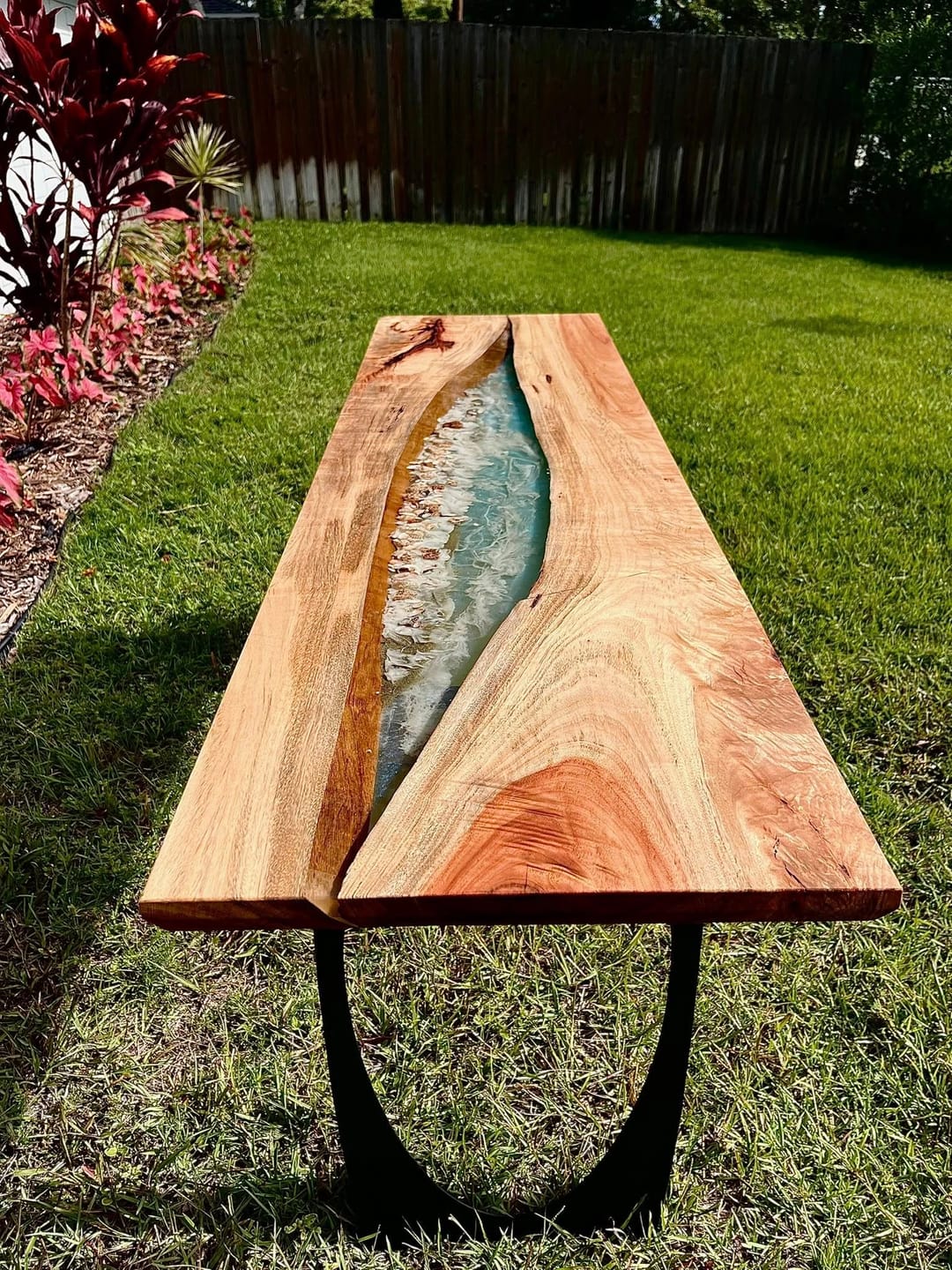 Customer photo review of Console Table Legs 211 Cleo 28H Unique Design