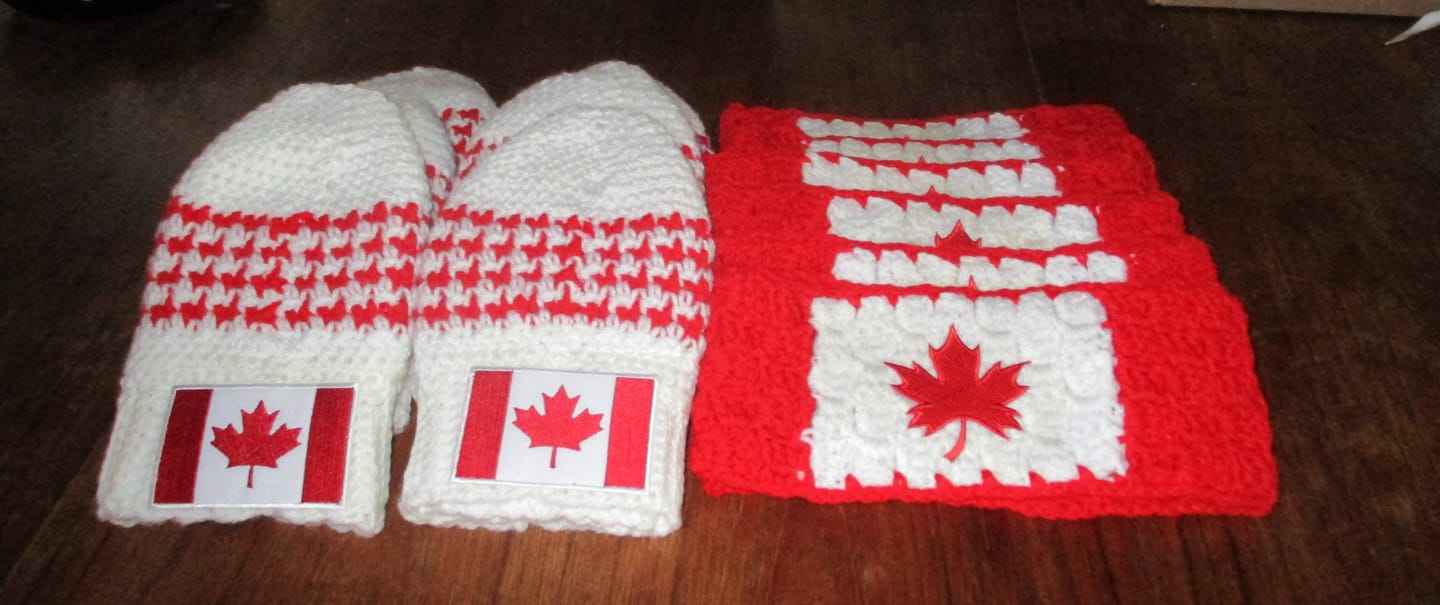 Customer photo review of CANADA National Flag Embroidered Iron on Sew on Patch Badge For Clothes etc.