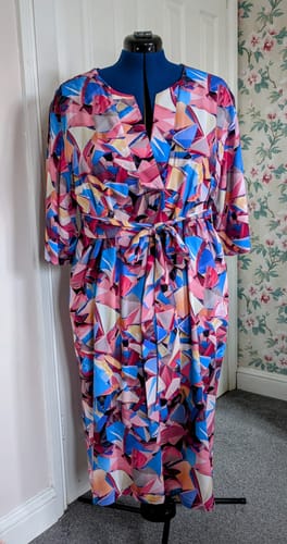 Customer photo review of Prism Shards Viscose Poplin Fabric
