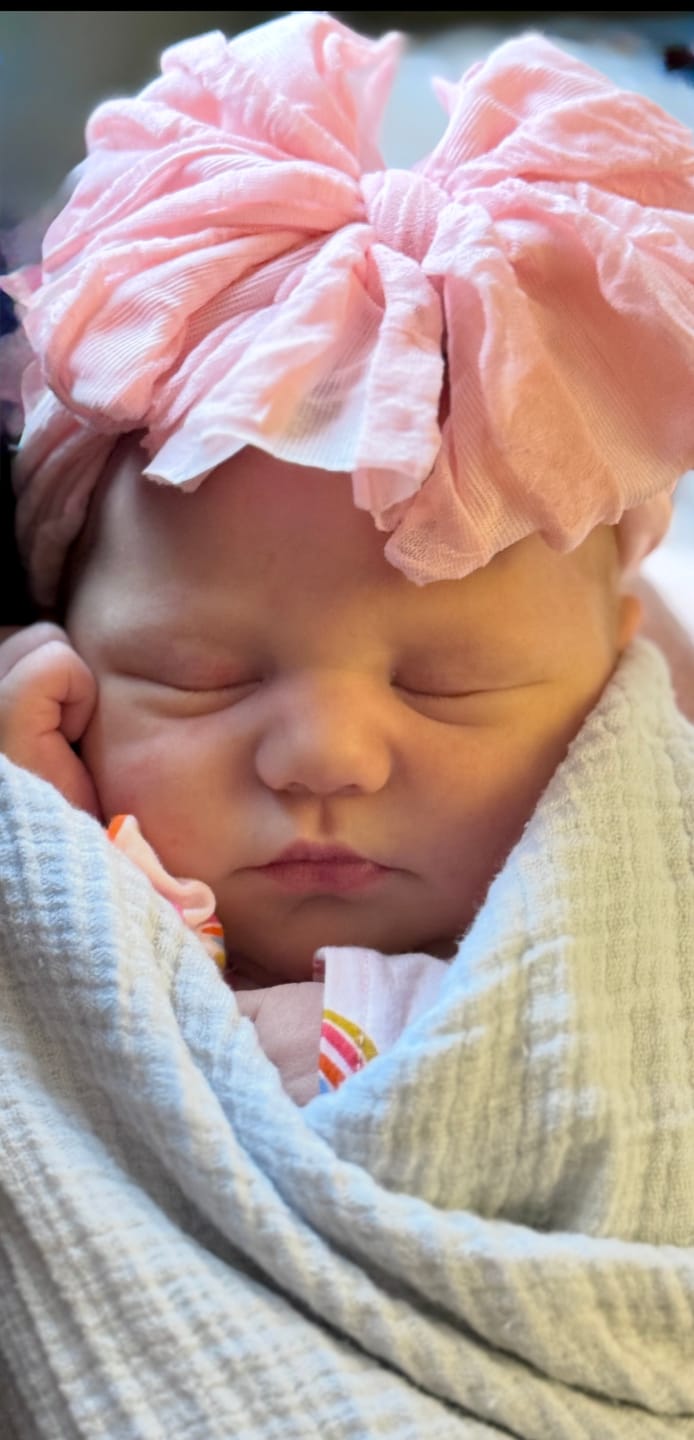 Customer photo review of Pretty in Pink Headband 3 pack set