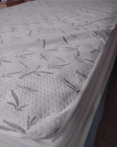 Customer photo review of NuvoDreams™ Waterproof Bamboo Mattress Protector
