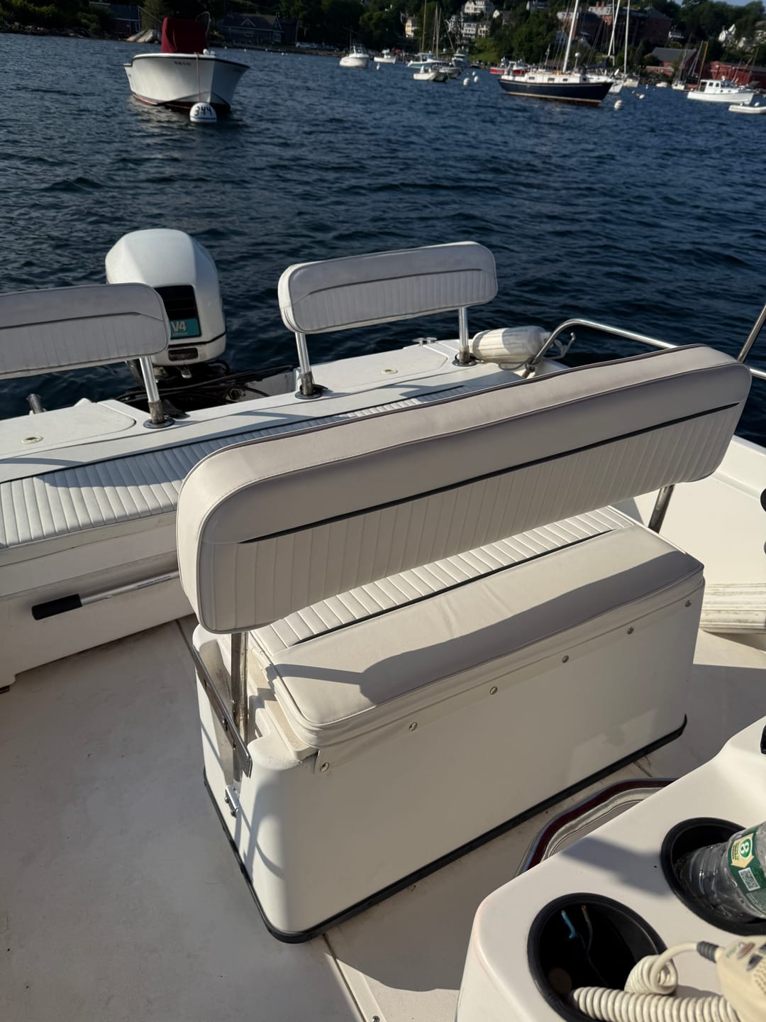 Customer photo review of Boston Whaler Dauntless 14', 16', 18', 22' , & Montauk 150/170 RPS Seat Cushion Set (Bright White)
