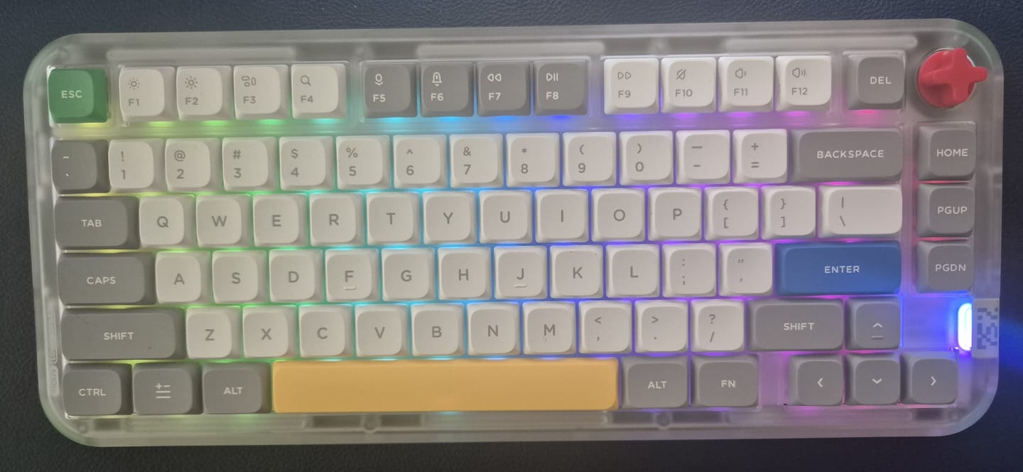 Customer photo review of NuPhy Kick75 Hybrid-Profile Custom Wireless Mechanical Keyboard
